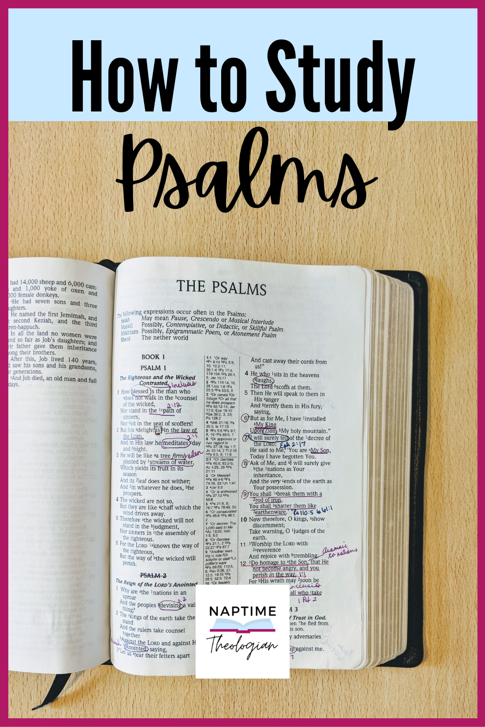 How to Study the Psalms | 5 Methods and Resources