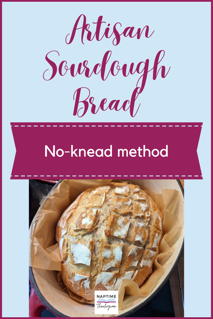 No Knead Artisan Sourdough Bread